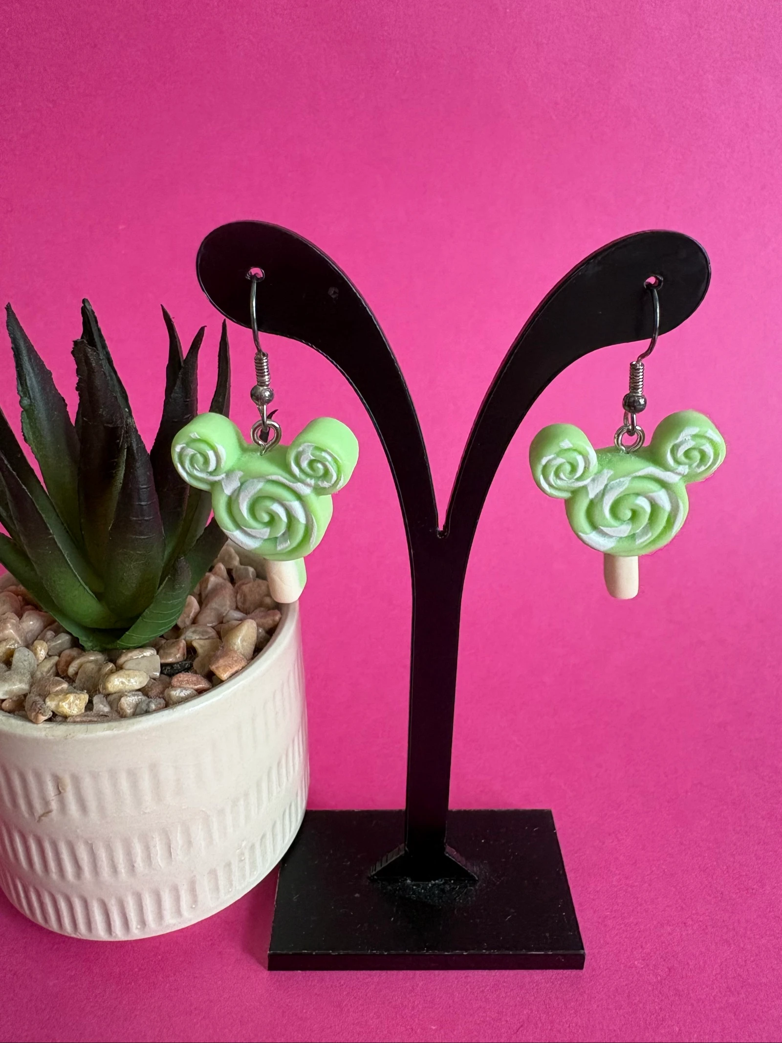 Lot de boucles d'oreilles sucettes Mickey Disney pastel – photo 3